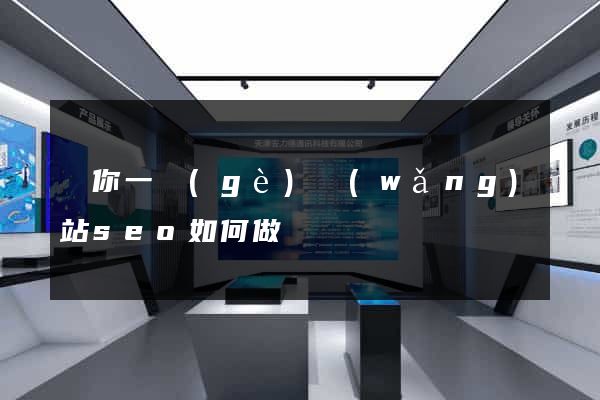 給你一個(gè)網(wǎng)站seo如何做