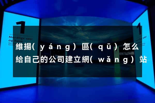 維揚(yáng)區(qū)怎么給自己的公司建立網(wǎng)站