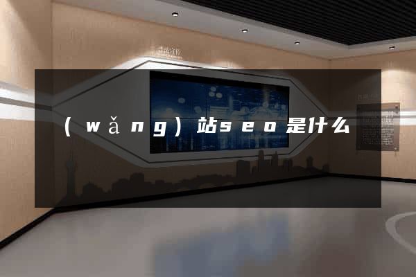 網(wǎng)站seo是什么