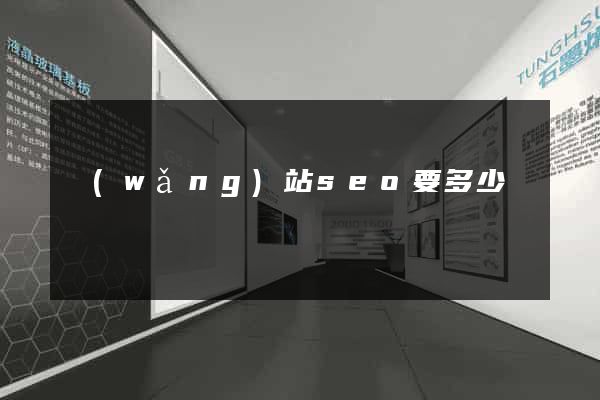 網(wǎng)站seo要多少錢