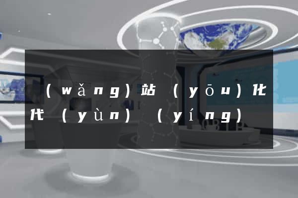 網(wǎng)站優(yōu)化代運(yùn)營(yíng)