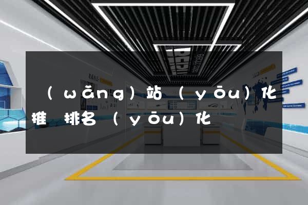 網(wǎng)站優(yōu)化推廣排名優(yōu)化