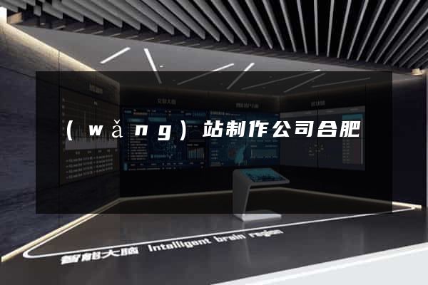 網(wǎng)站制作公司合肥