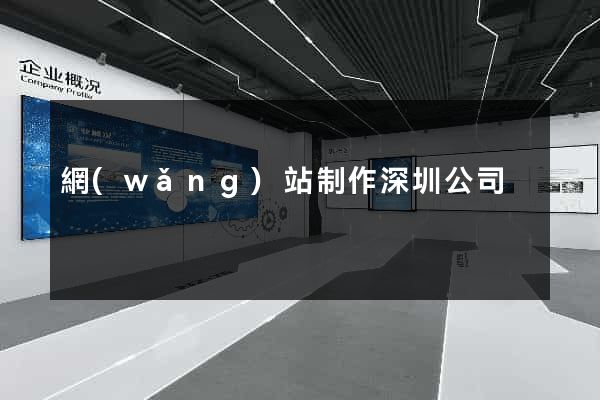 網(wǎng)站制作深圳公司