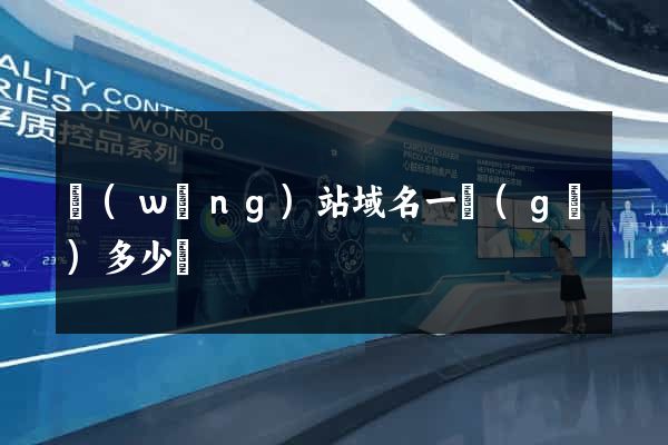 網(wǎng)站域名一個(gè)多少錢