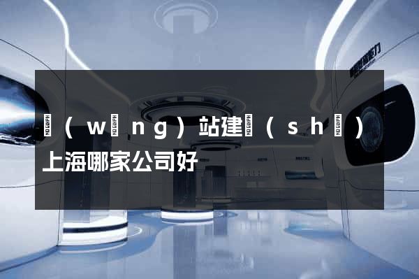 網(wǎng)站建設(shè)上海哪家公司好