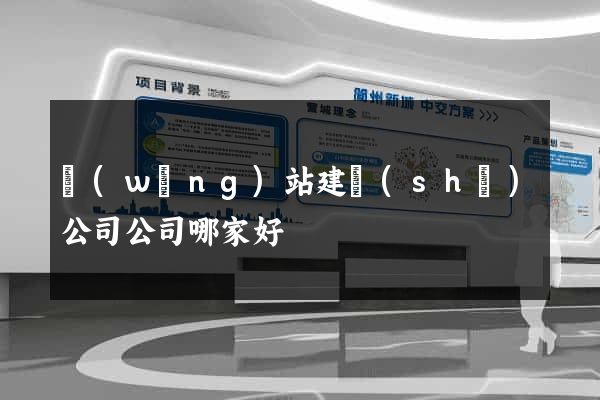 網(wǎng)站建設(shè)公司公司哪家好