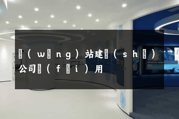 網(wǎng)站建設(shè)公司費(fèi)用