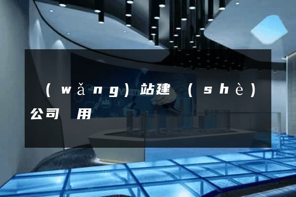 網(wǎng)站建設(shè)公司費用