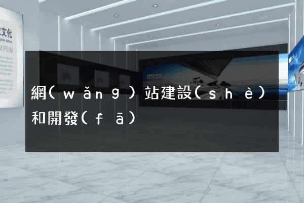 網(wǎng)站建設(shè)和開發(fā)