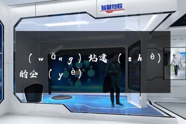 網(wǎng)站建設(shè)的企業(yè)