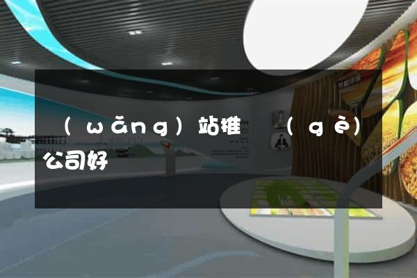 網(wǎng)站推廣個(gè)公司好