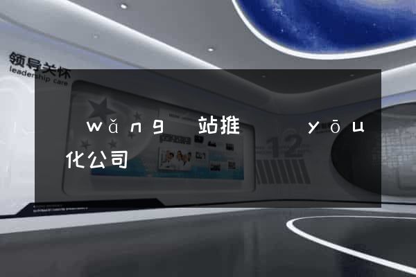 網(wǎng)站推廣優(yōu)化公司