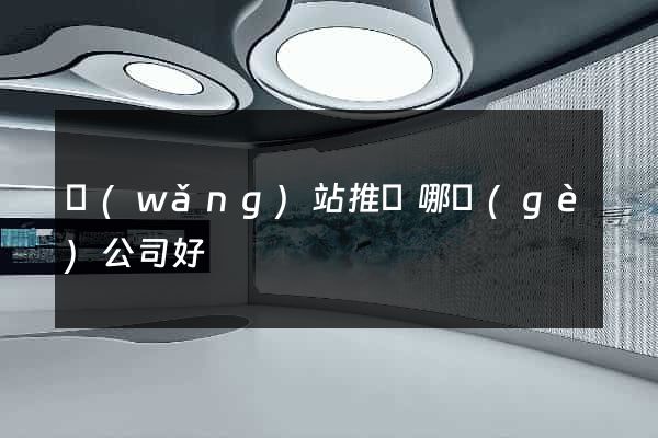 網(wǎng)站推廣哪個(gè)公司好