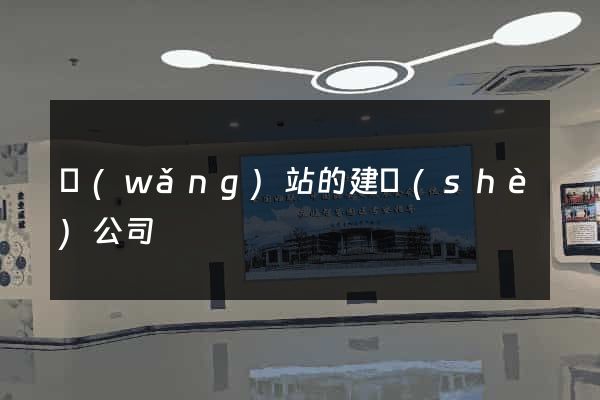 網(wǎng)站的建設(shè)公司