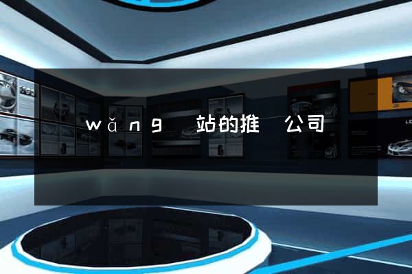 網(wǎng)站的推廣公司