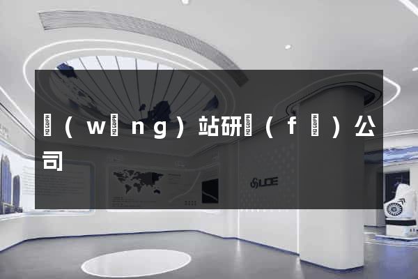 網(wǎng)站研發(fā)公司