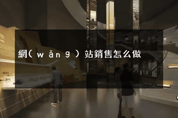 網(wǎng)站銷售怎么做