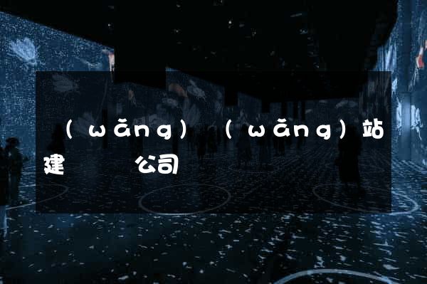 網(wǎng)網(wǎng)站建設設計公司