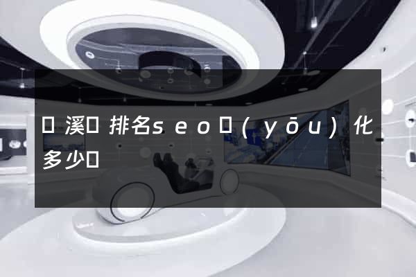 績溪縣排名seo優(yōu)化多少錢