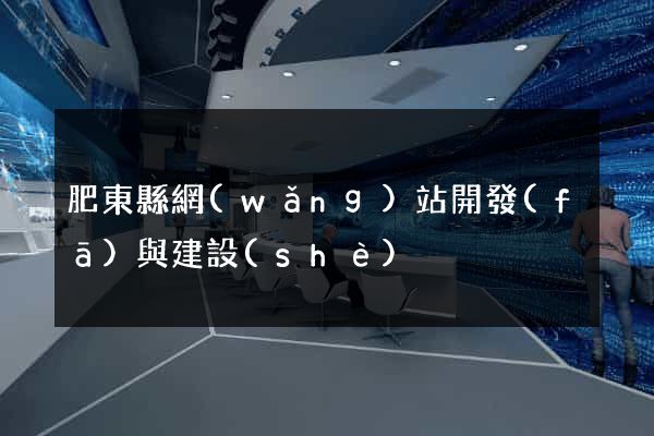 肥東縣網(wǎng)站開發(fā)與建設(shè)