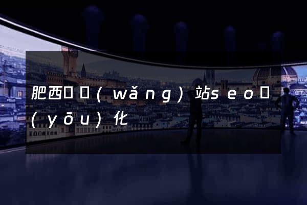 肥西縣網(wǎng)站seo優(yōu)化