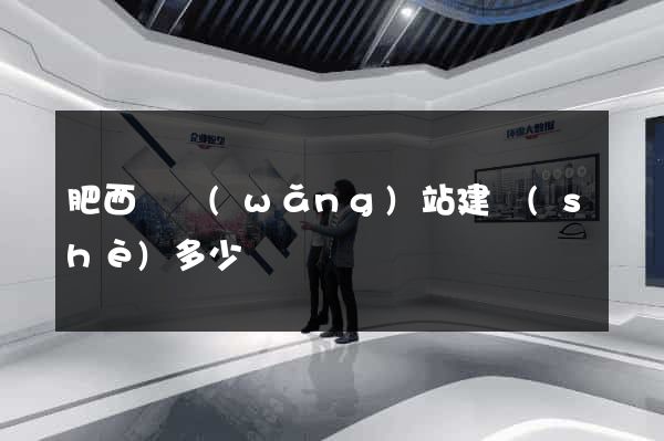 肥西縣網(wǎng)站建設(shè)多少錢