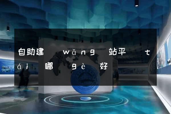 自助建網(wǎng)站平臺(tái)哪個(gè)好