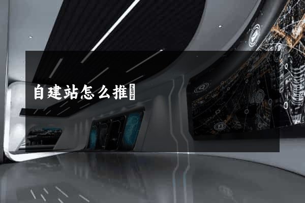 自建站怎么推廣