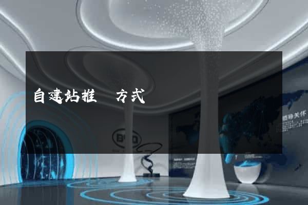 自建站推廣方式