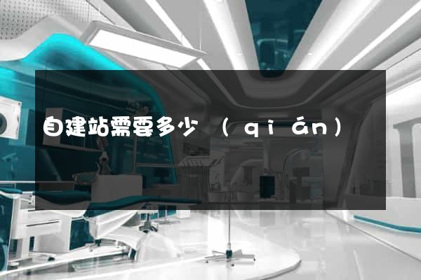 自建站需要多少錢(qián)