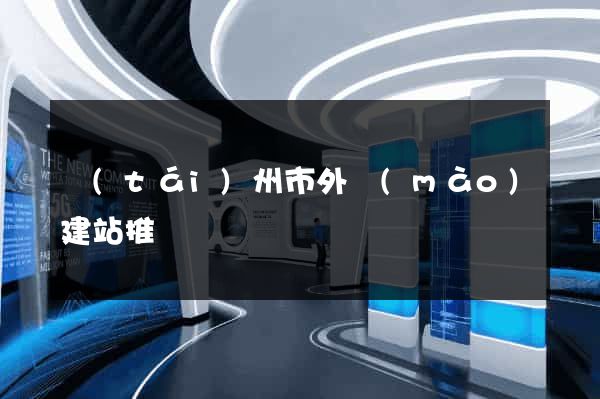 臺(tái)州市外貿(mào)建站推廣