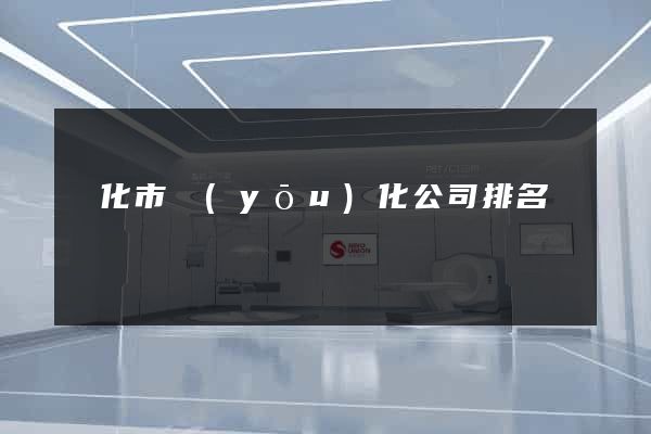 興化市優(yōu)化公司排名