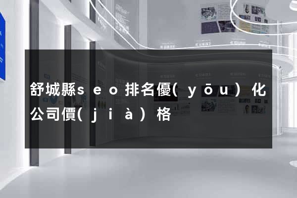 舒城縣seo排名優(yōu)化公司價(jià)格