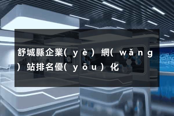 舒城縣企業(yè)網(wǎng)站排名優(yōu)化