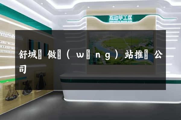 舒城縣做網(wǎng)站推廣公司