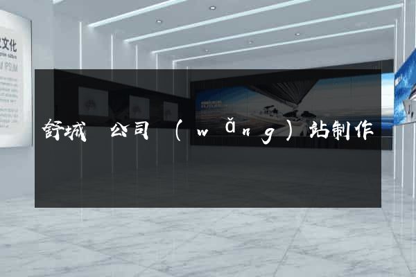 舒城縣公司網(wǎng)站制作