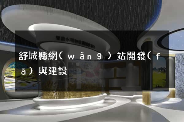 舒城縣網(wǎng)站開發(fā)與建設