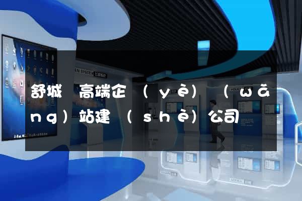 舒城縣高端企業(yè)網(wǎng)站建設(shè)公司