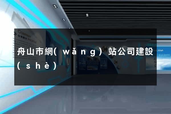 舟山市網(wǎng)站公司建設(shè)