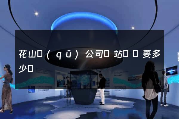 花山區(qū)公司網站設計要多少錢