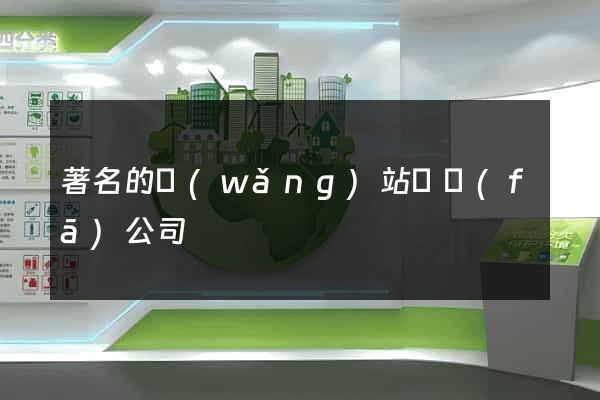 著名的網(wǎng)站開發(fā)公司