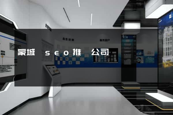 蒙城縣seo推廣公司