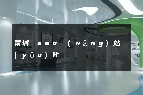 蒙城縣seo網(wǎng)站優(yōu)化
