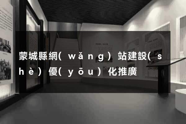 蒙城縣網(wǎng)站建設(shè)優(yōu)化推廣