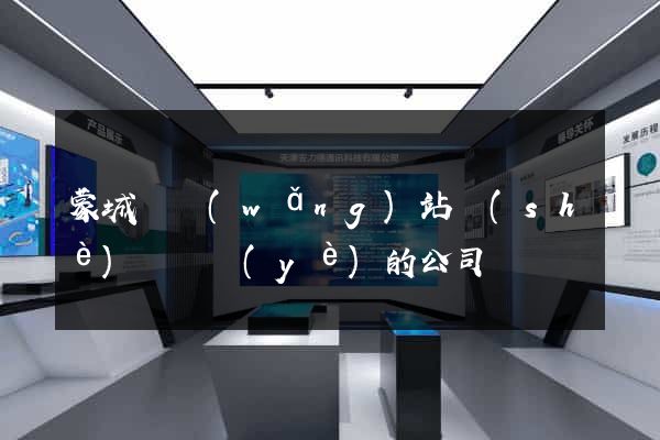 蒙城縣網(wǎng)站設(shè)計專業(yè)的公司