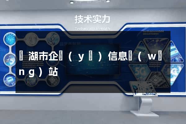 蕪湖市企業(yè)信息網(wǎng)站