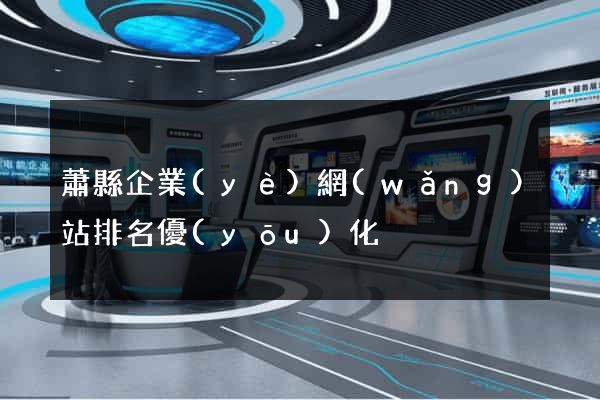 蕭縣企業(yè)網(wǎng)站排名優(yōu)化