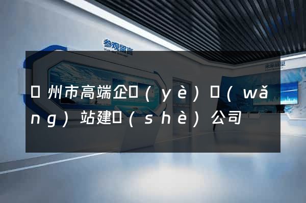 蘇州市高端企業(yè)網(wǎng)站建設(shè)公司