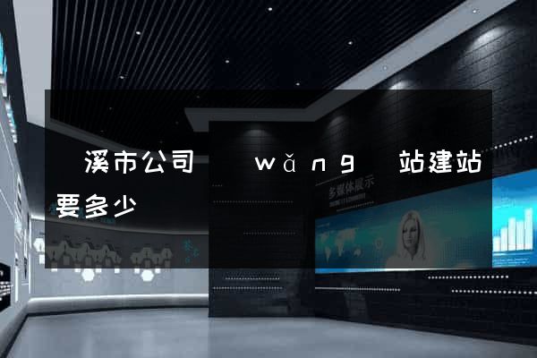 蘭溪市公司網(wǎng)站建站要多少錢
